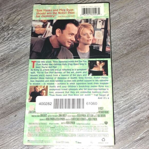 Vintage  You've Got Mail   Tom Hanks  Meg Ryan  VHS  New Sealed - Picture 2 of 3